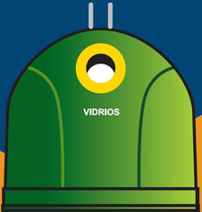 contenedor de vidrio